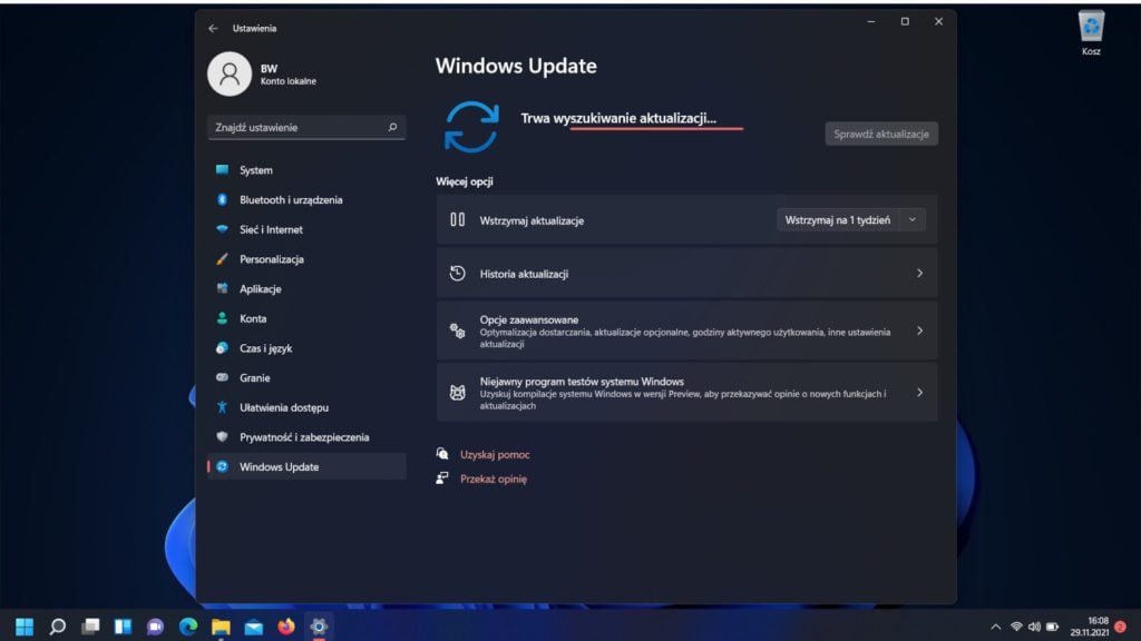 windows update w windowsie 11