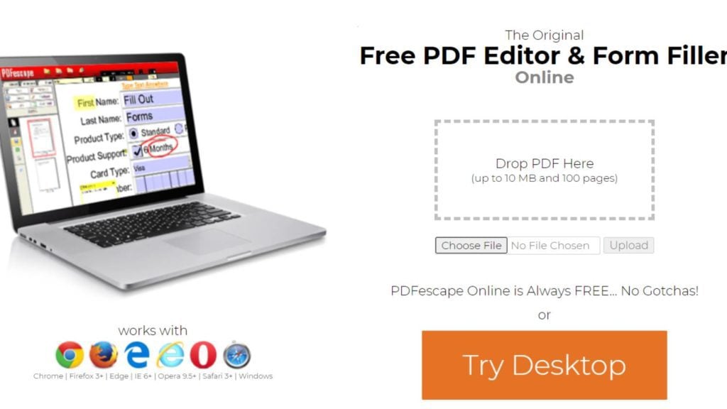 Program do edycji PDF PDFescape​