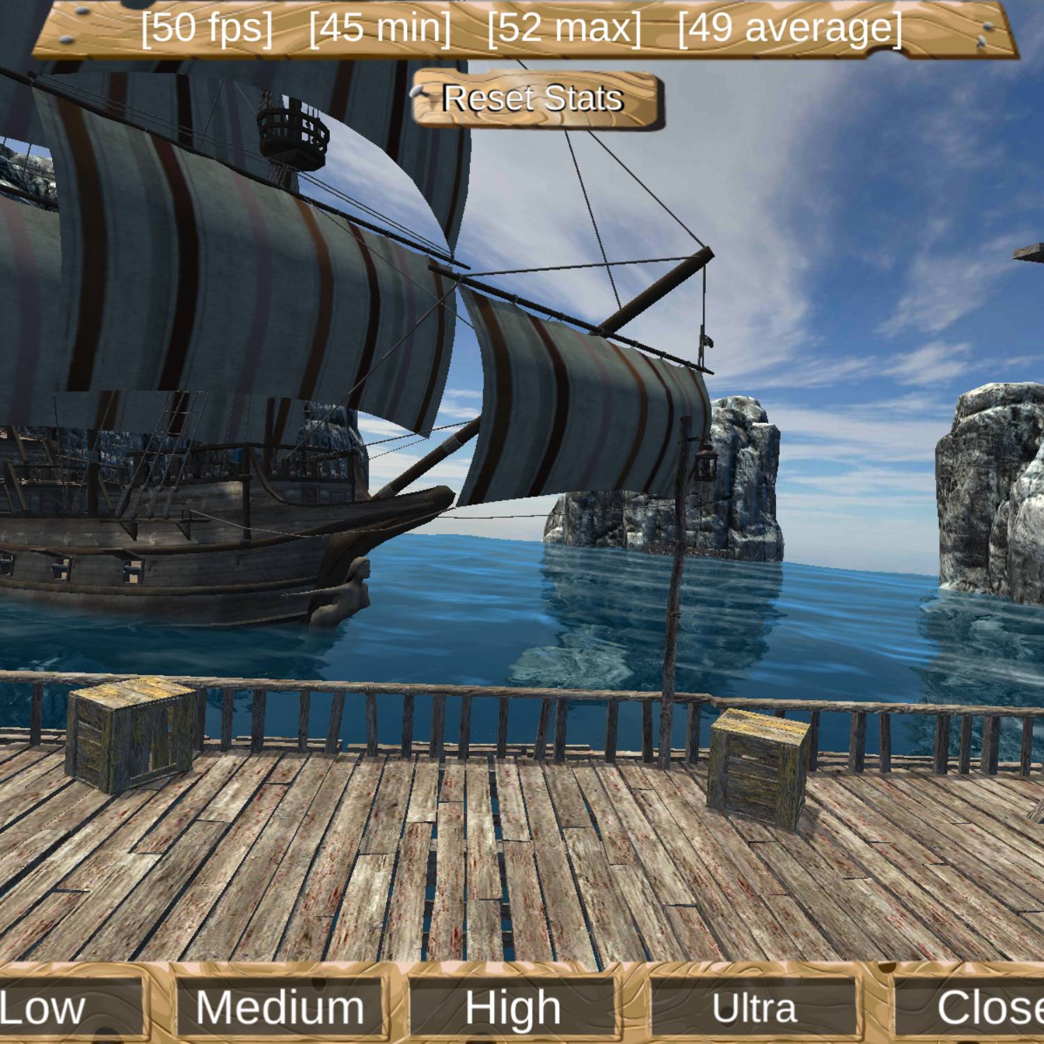 Pirate Ship Benchmark high realme Pad