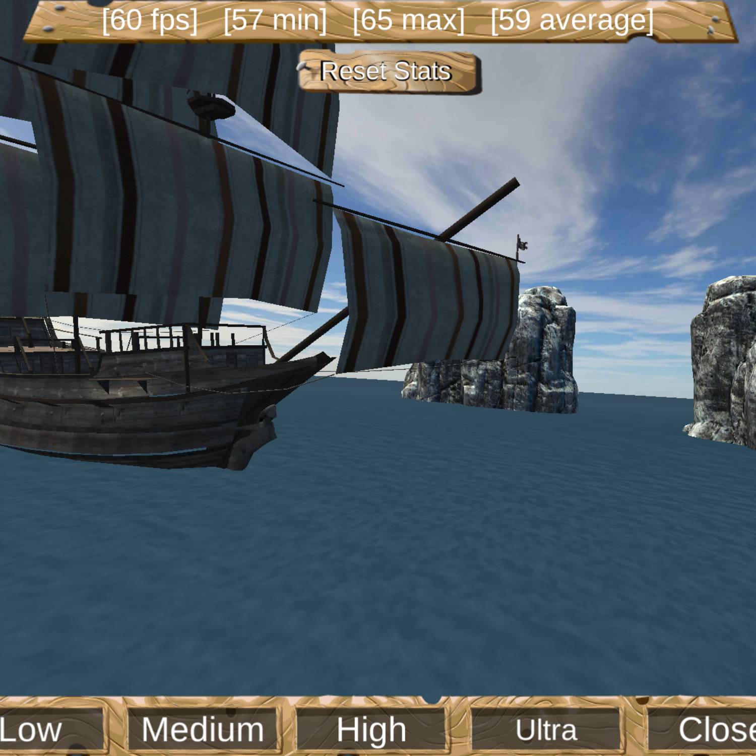 Pirate Ship Benchmark low realme Pad