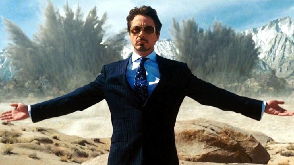 Robert Downey Jr. w filmie Iron man