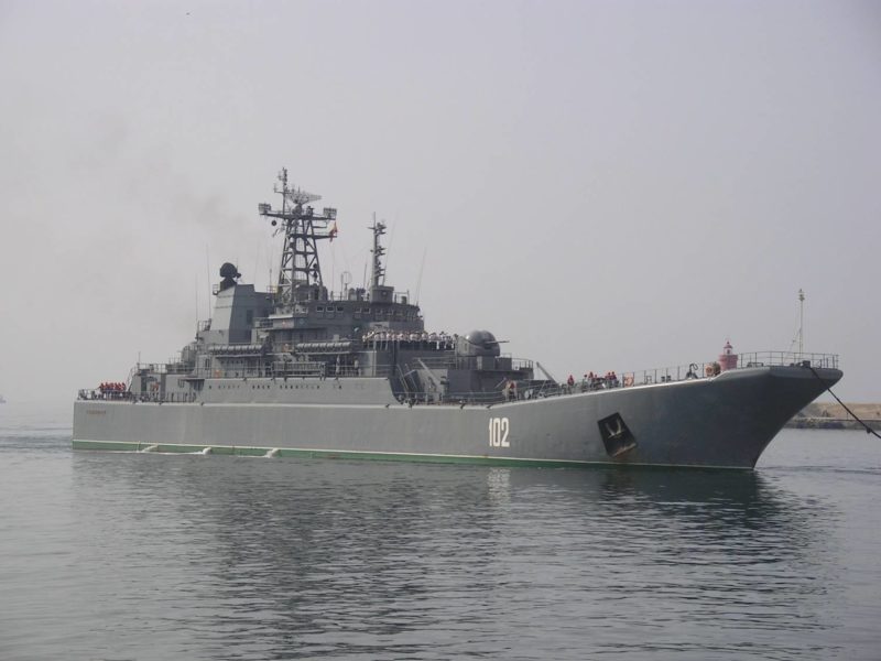 Rosyjskie okręty desantowe wyszły w morze