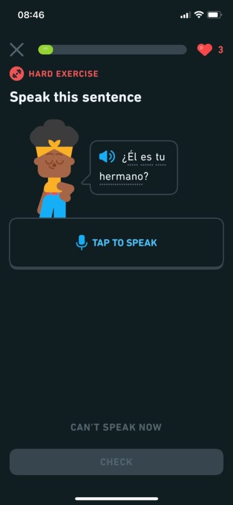 Duolingo lekcja wymowy