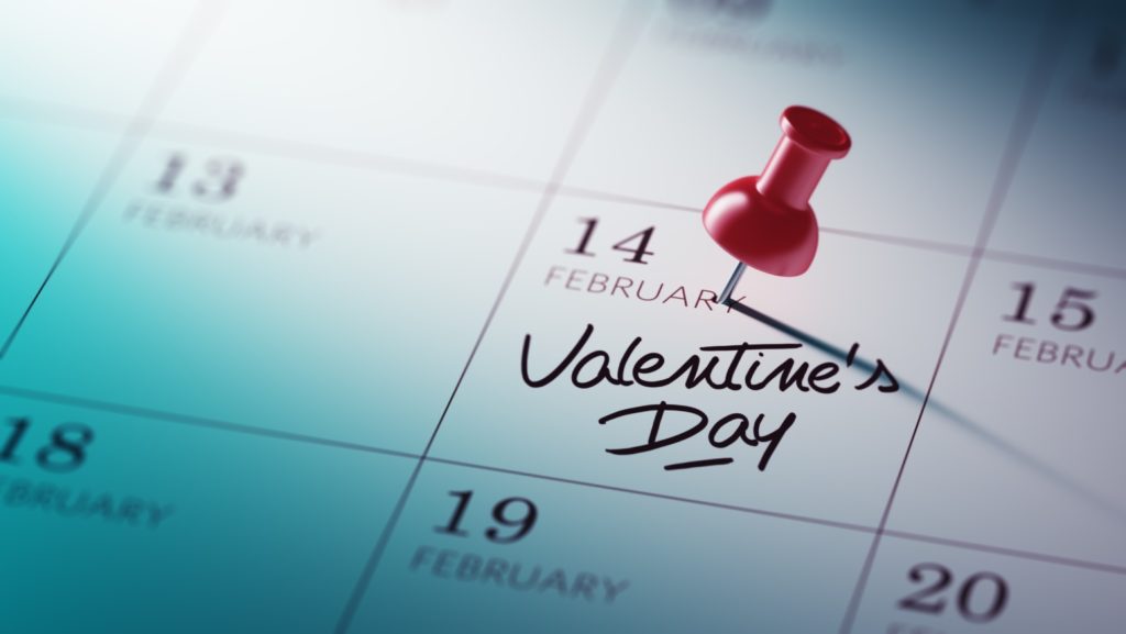 Walentynki w kalendarzu