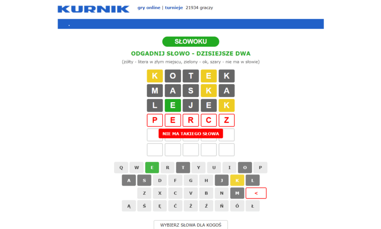 Wordle po polsku? Kurnik stworzył swoją wersję popularnej gry – Geex