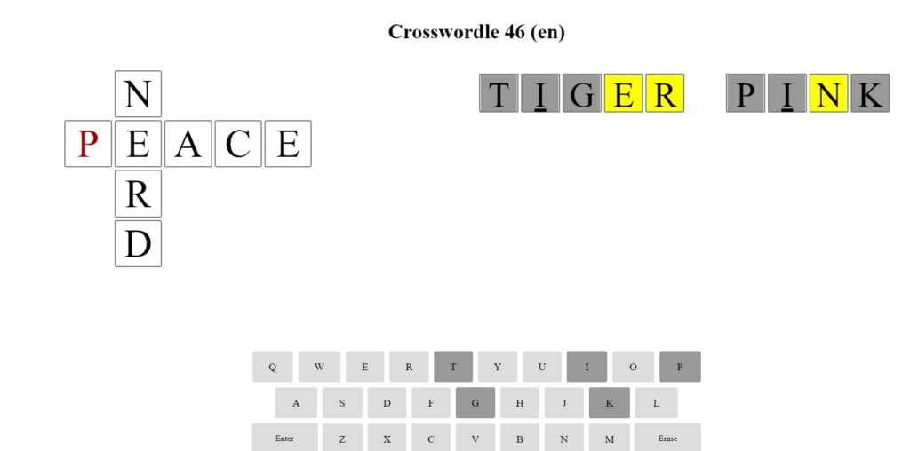Crosswordle 46