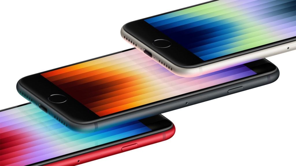 iPhone SE 2022 różne kolory