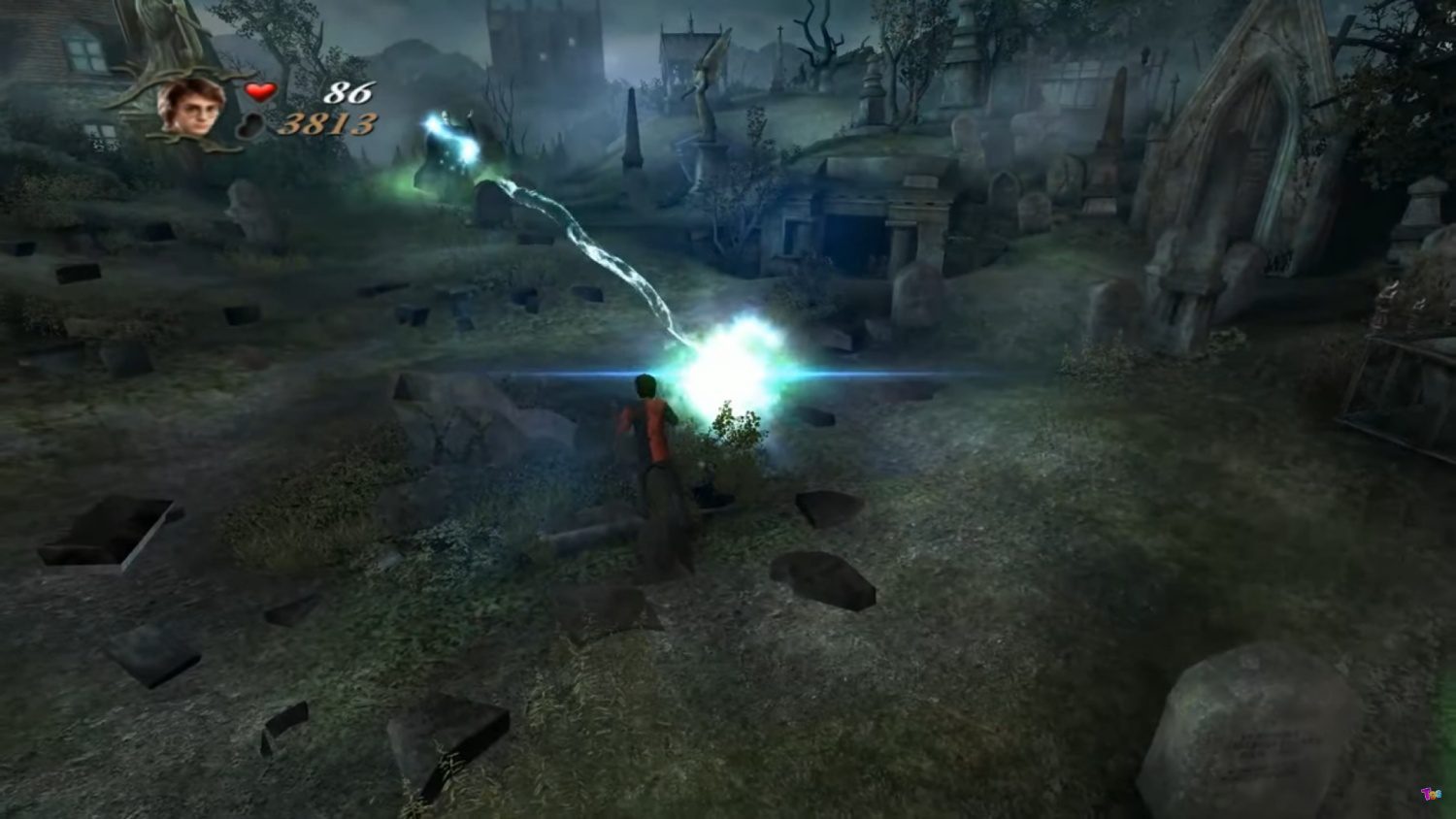 Screenshot z gry Harry Potter i Czara Ognia - walka