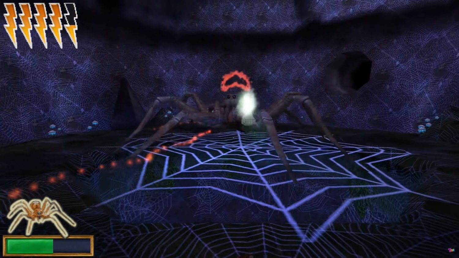 Screenshot z gry Harry Potter i Komnata Tajemnic - pająk