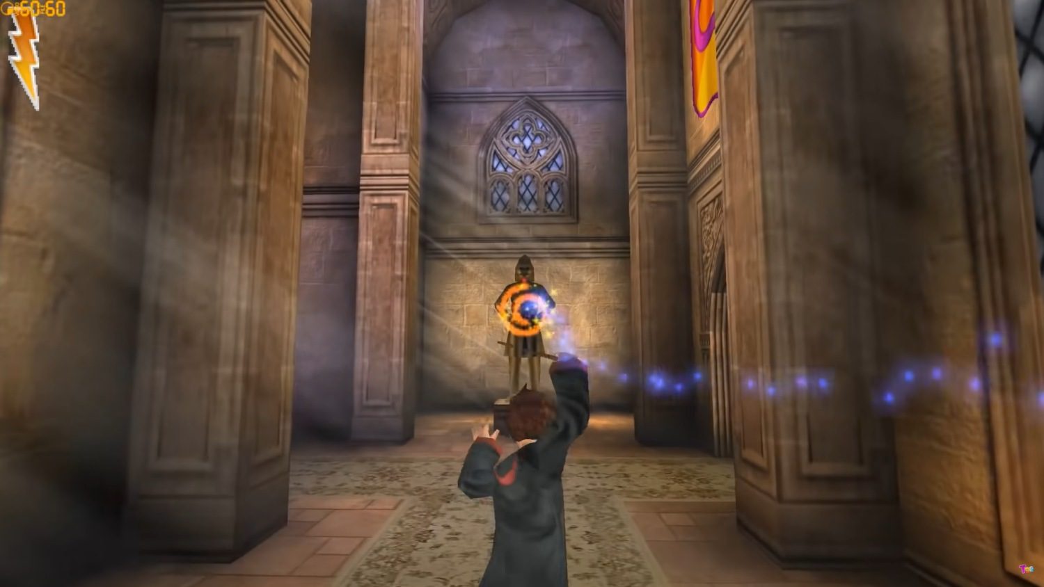 Screenshot z gry Harry Potter i Komnata Tajemnic - czarowanie