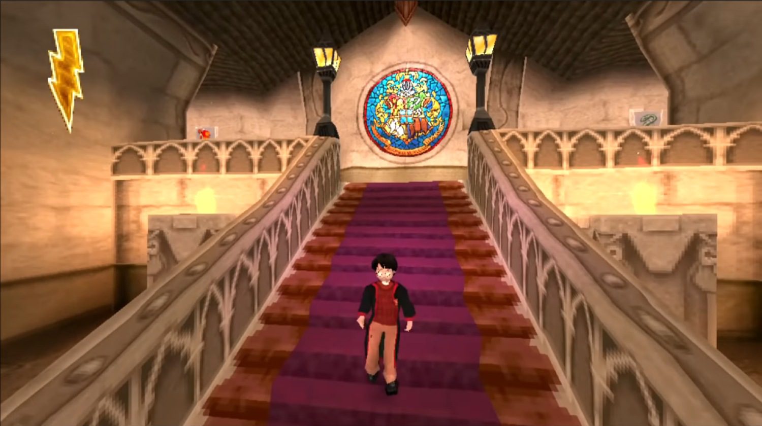 Screenshot z gry Harry Potter na Ps1