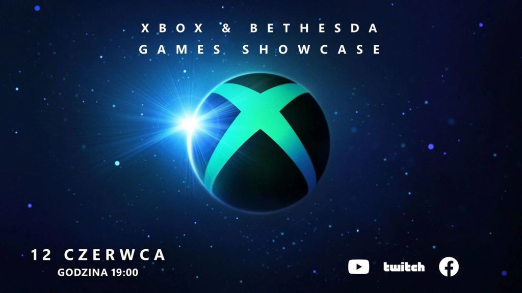 grafika xbox bethesda games showcase z datą i godziną rozpoczęcia konferencji