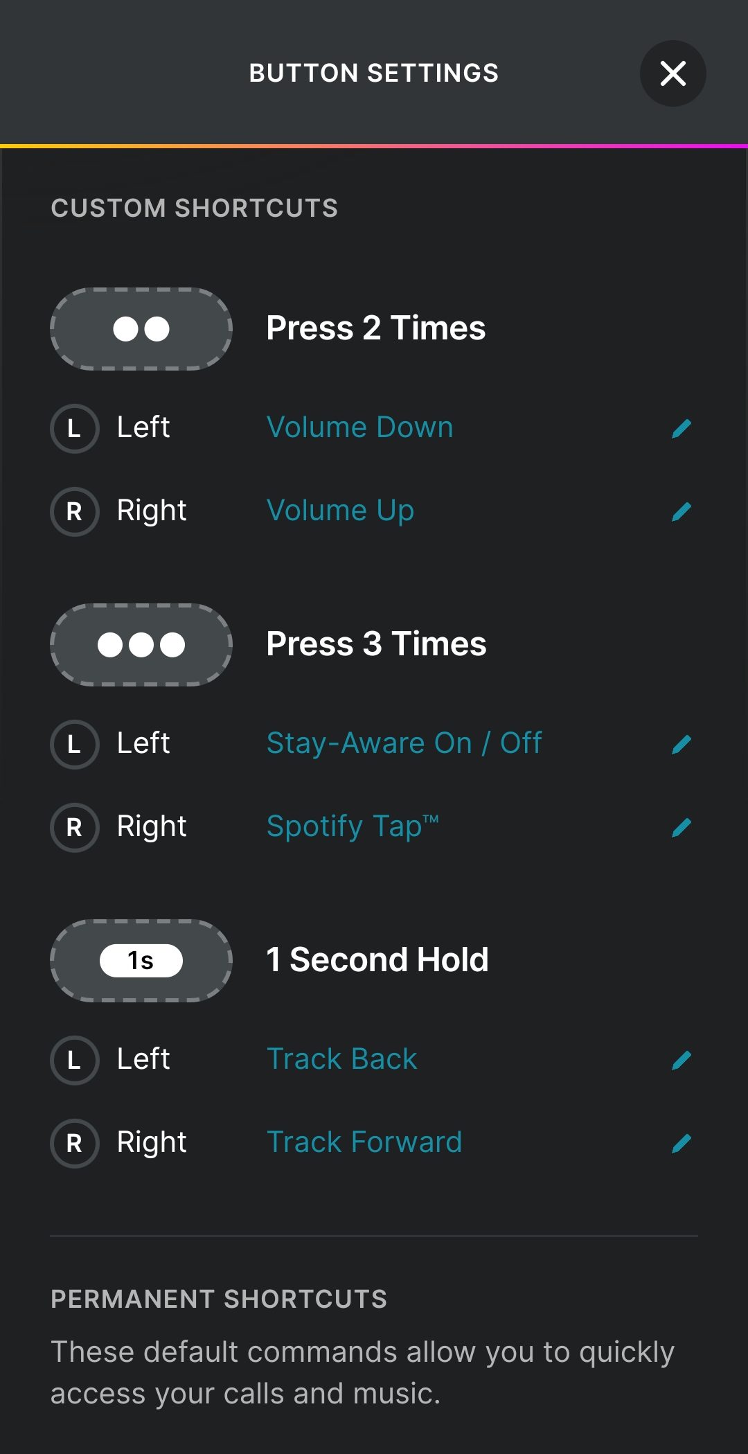 Push Active aplikacja przyciski