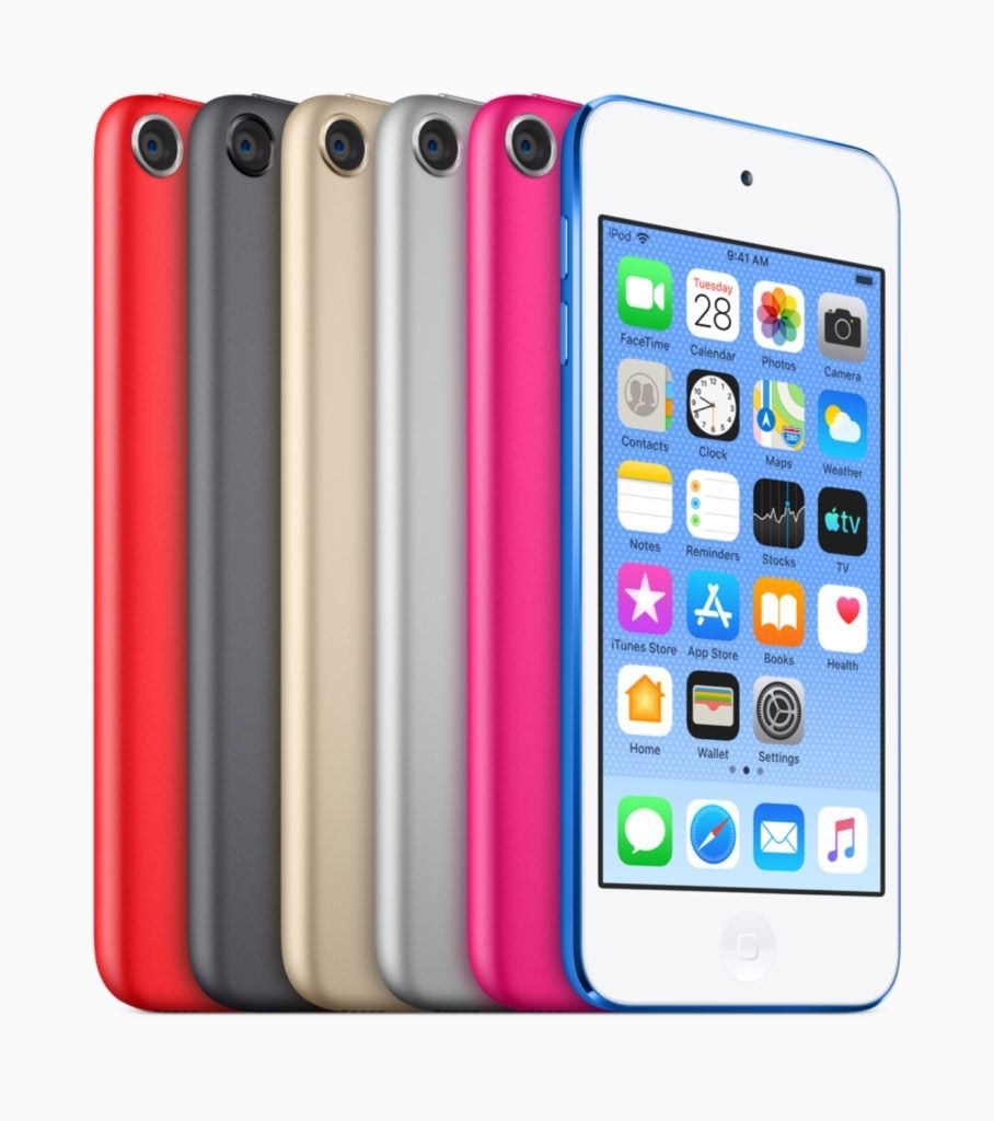 iPod Touch 7 generacji warianty kolorystyczne
