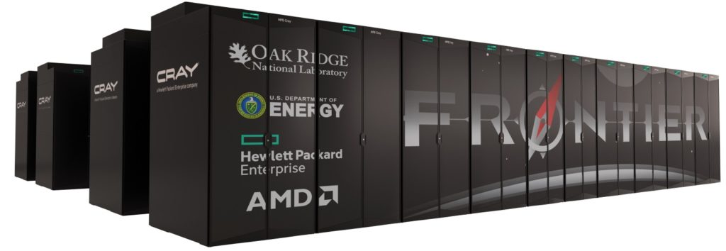 ornl frontier superkomputer z procesorami amd