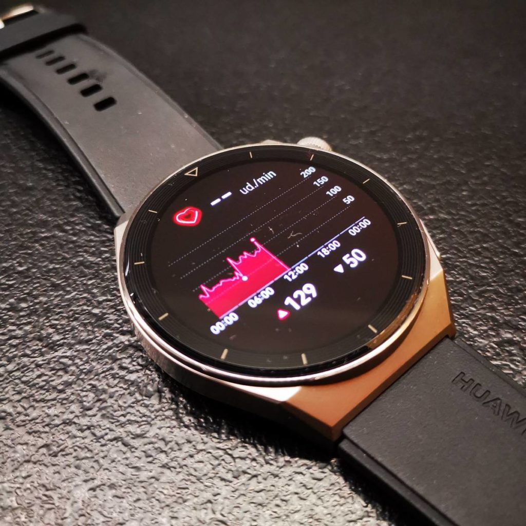 Huawei Watch GT 3 Pro mierzenie pulsu