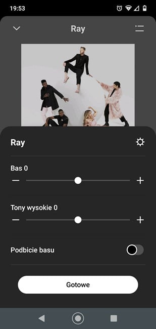 ekran z aplikacji sonos ray (Deezer)