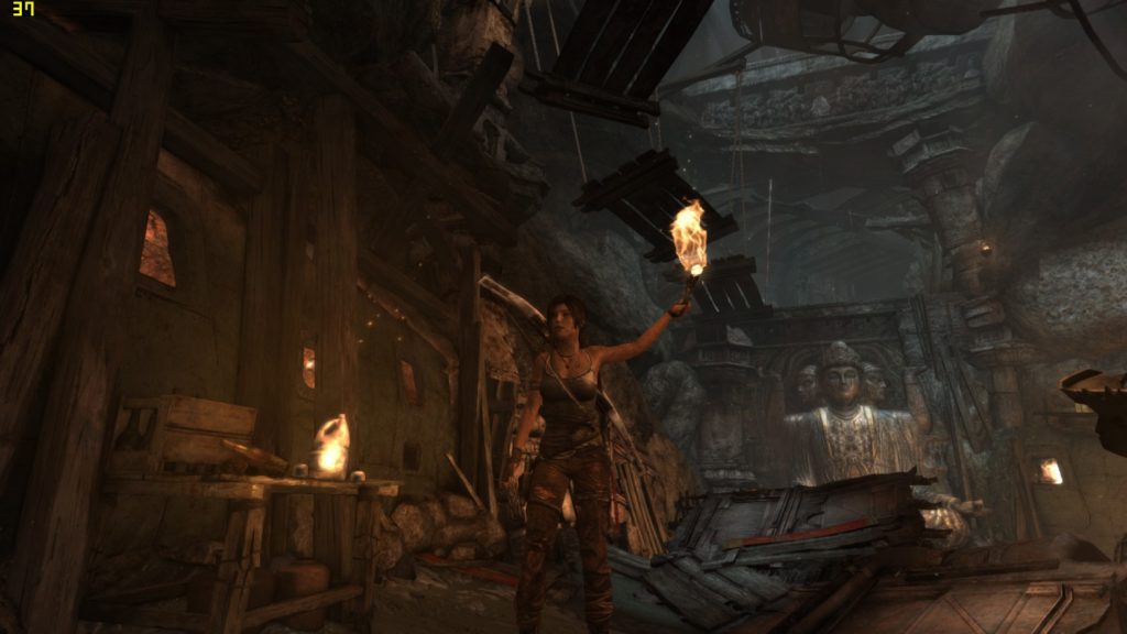 Zrzut ekranu z gry Tomb Raider na Lenovo V55t grobowiec