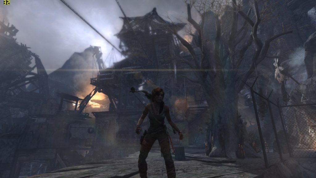 Zrzut ekranu z gry Tomb Raider na Lenovo V55t miasto