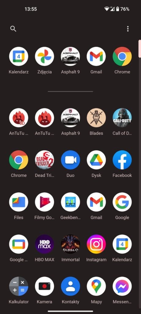 Nothing Phone (1) aplikacje