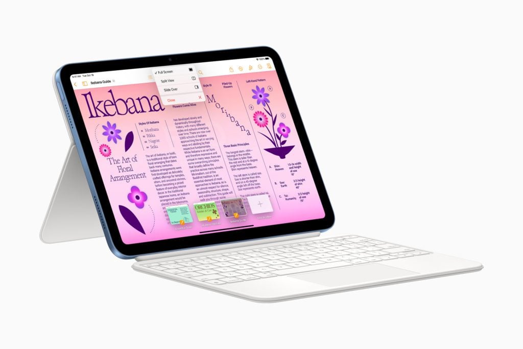 Nowy iPad 10 generacji z klawiaturą