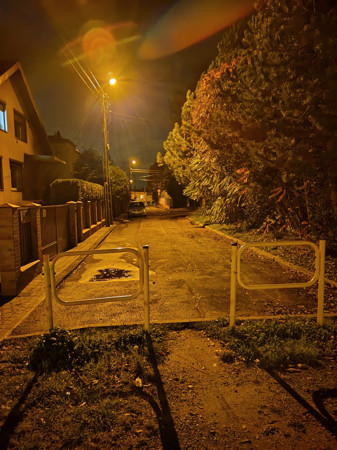 nubia redmagic 7 zdjęcie nocne na ulicy