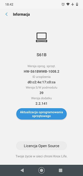 Aplikacja Samsung S61B
