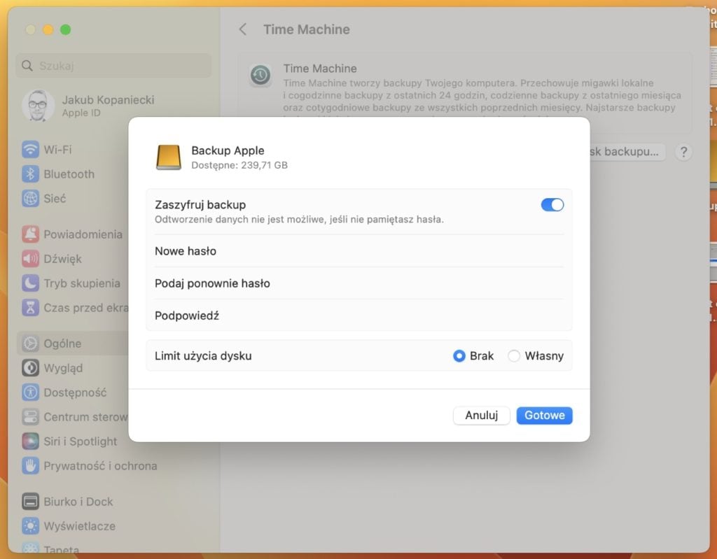 macos-ventura-ustawienia-dysku-time-machine