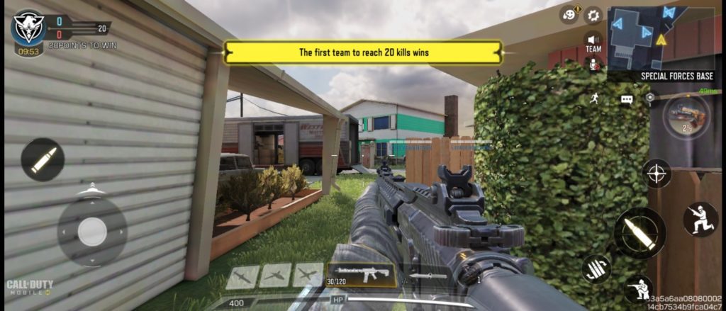 Screenshot z gry Call of Duty Mobile na Sony Xperia 10 IV