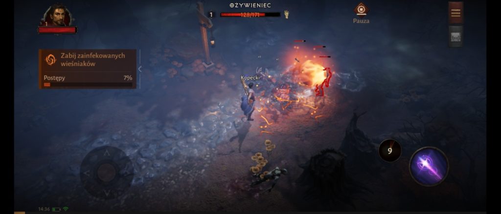Screenshot z gry Diablo Immortal na Sony Xperia 10 IV