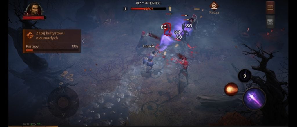 Screenshot z gry Diablo Immortal na Sony Xperia 10 IV