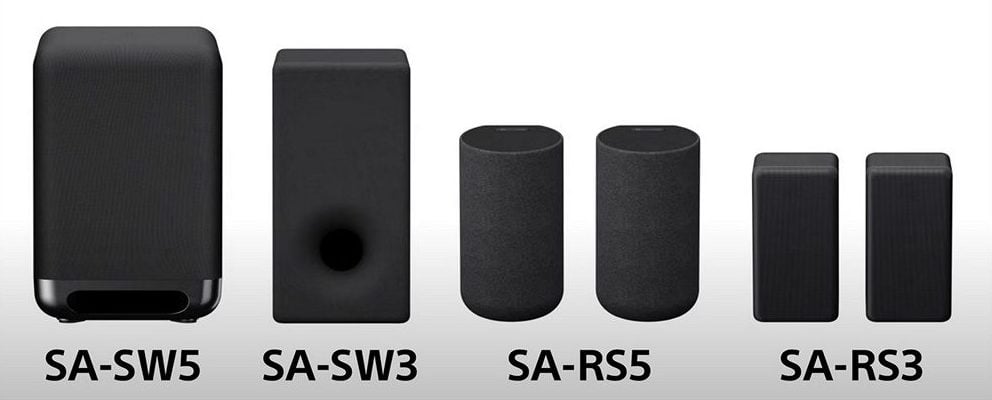 SA-SW3 i Sony SA-SW5
