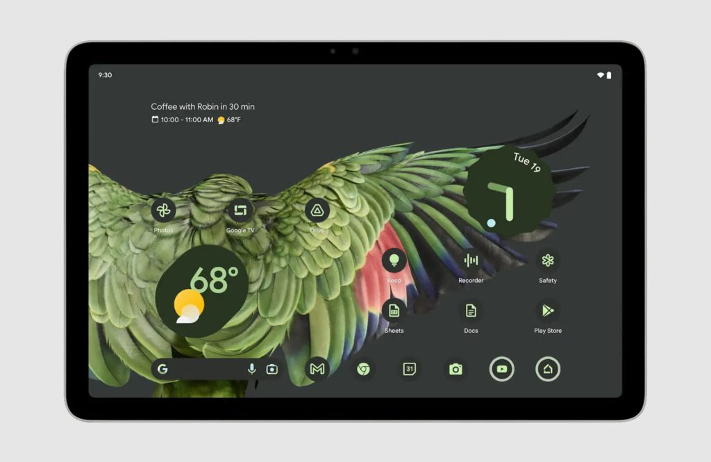 Google Pixel Tablet front