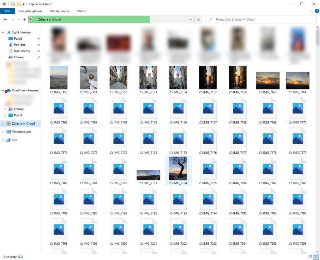 Zdjęcia iCloud na Windows