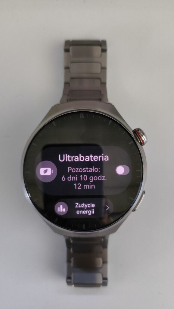Huawei Watch 4 Pro bateria ustawienia