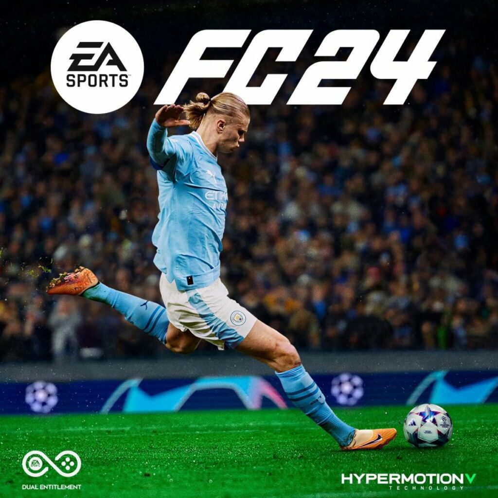 EA Sports FC 24 Haaland na okładce