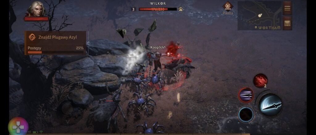 Screenshot z gry Diablo Immortal na Sony Xperia 1 V