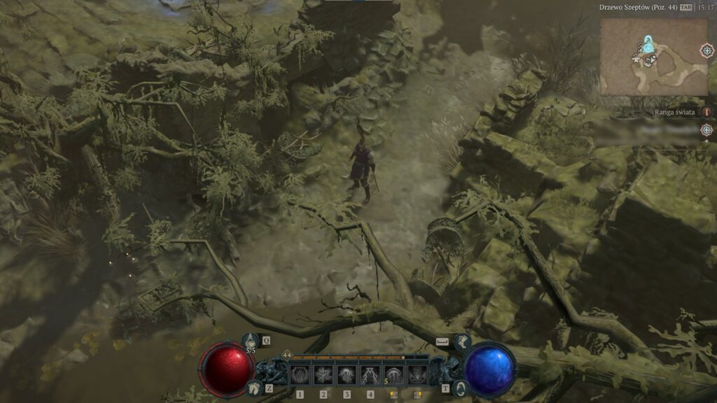 Zrzut ekranu z gry Diablo IV na niskich detalach