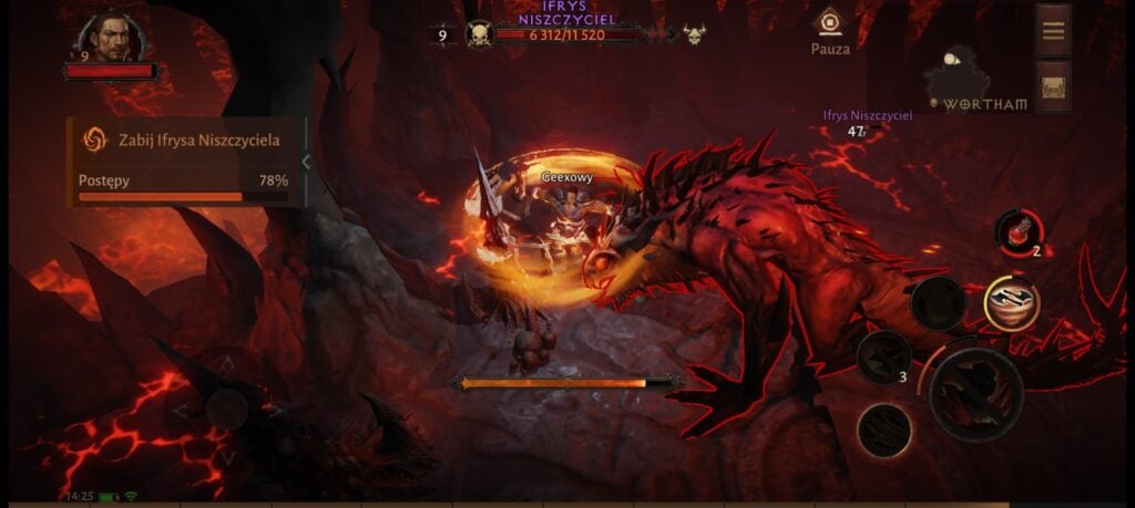 Zrzut ekranu z gry Diablo Immortal na Nothing Phone (2)