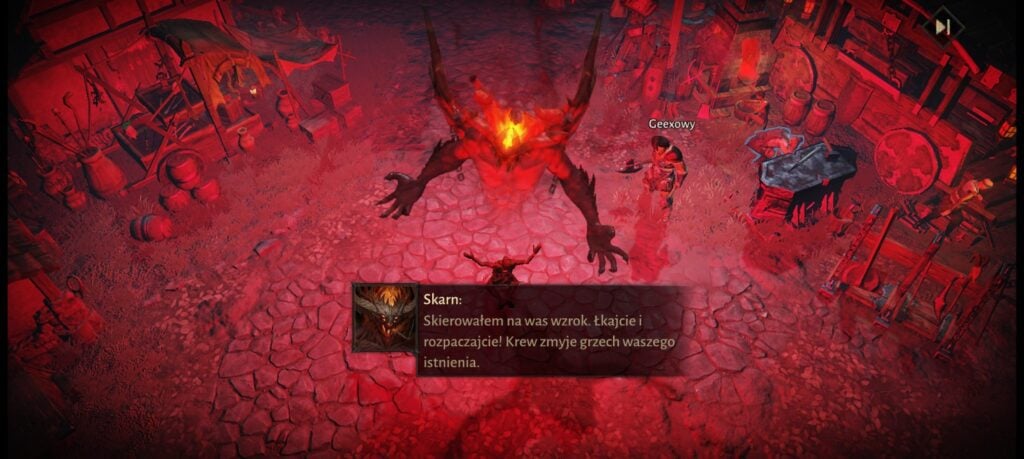 Zrzut ekranu z gry Diablo Immortal na Nothing Phone (2)