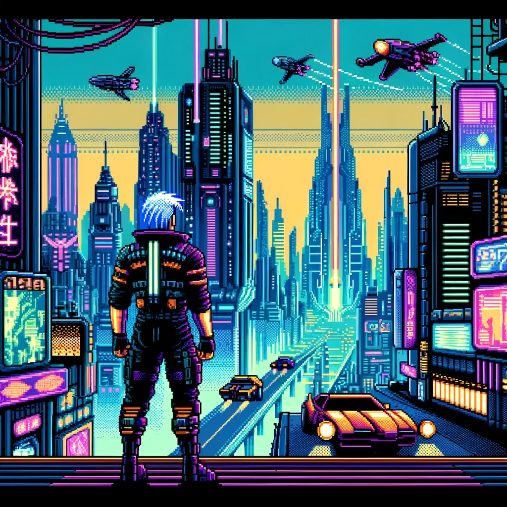 Cyberpunk 2077 pixelart