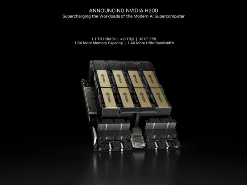 NVIDIA H200 pierwszym akceleratorem graficznym z pamięcią HBM3e. Nowy poziom wydajności w zastosowaniach AI