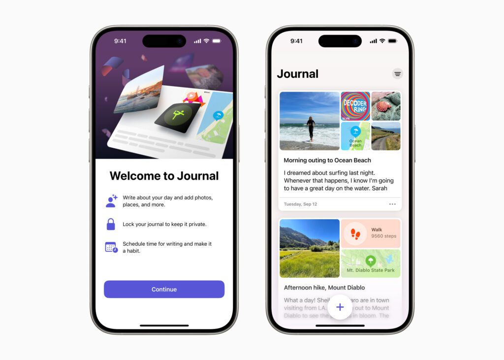aplikacja Apple Journal
