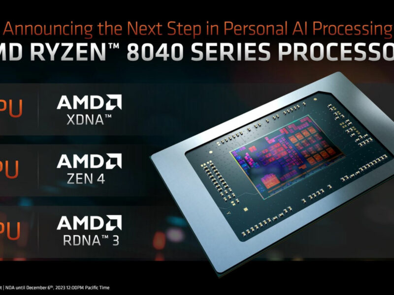 Nadchodzą procesory AMD Ryzen 8040 do laptopów. AMD stawia silny nacisk na AI