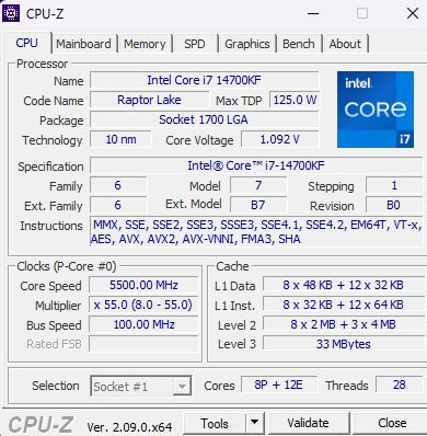 procesor intel core i7-14700kf w g4m3r elite 2024
