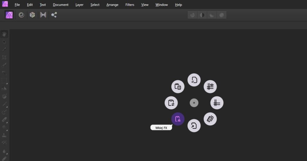 action ring w affinity photo w logitech mx master 4