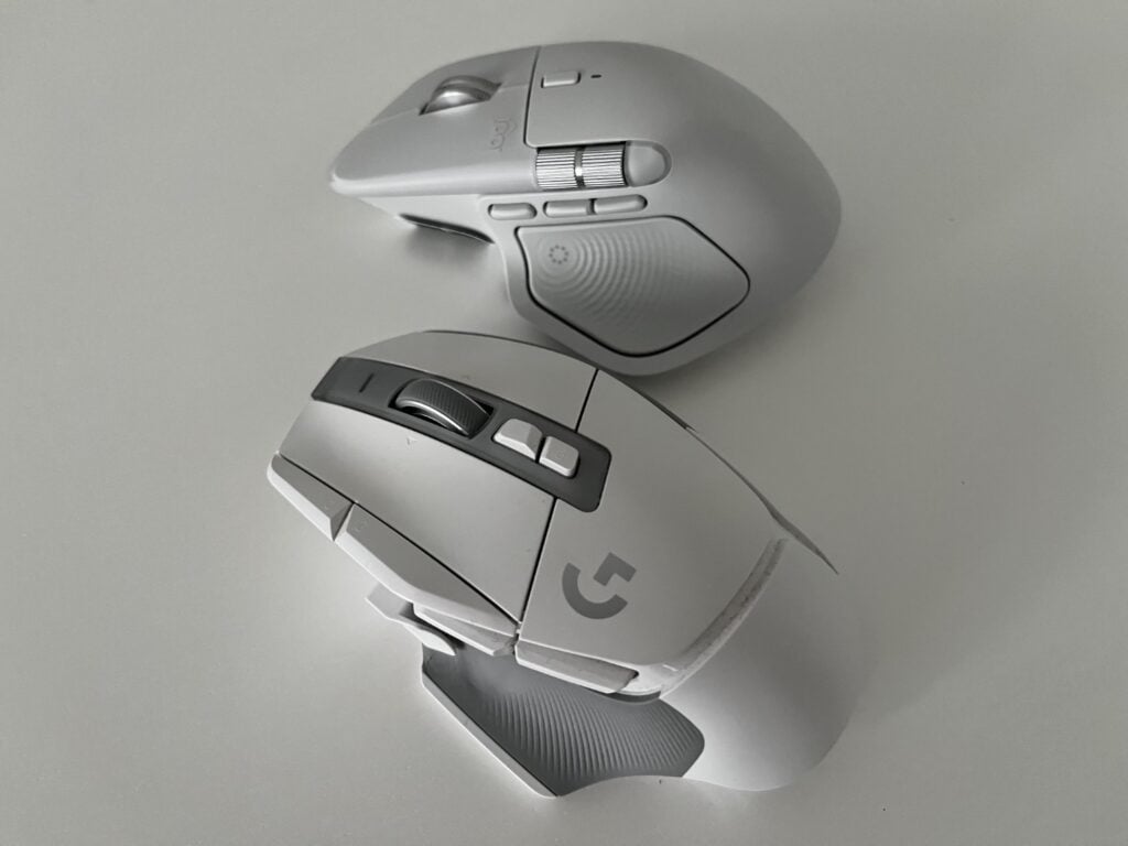 logitech mx master 4 na tle g502 x